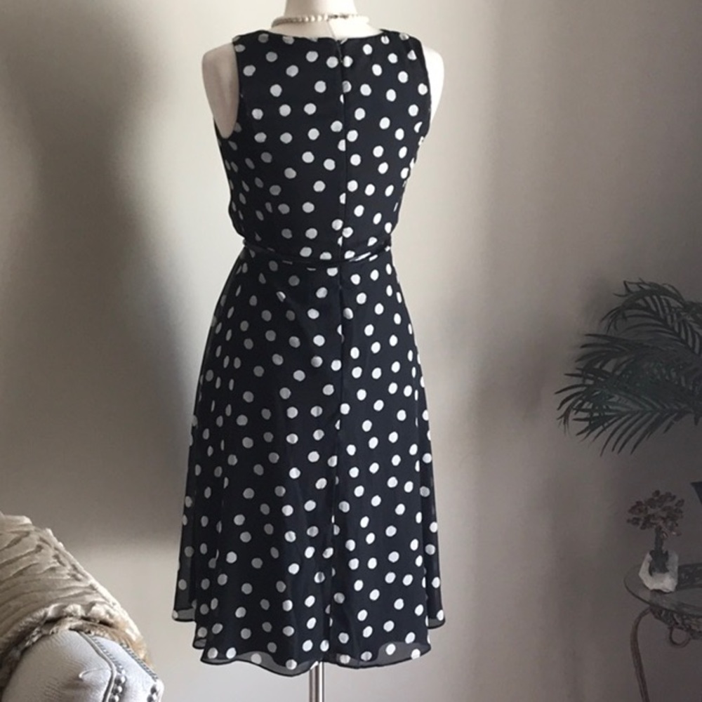 ‼️SOLD‼️Jessica Howard Polka Dot A-Line Midi Dress - Picture 7 of 8